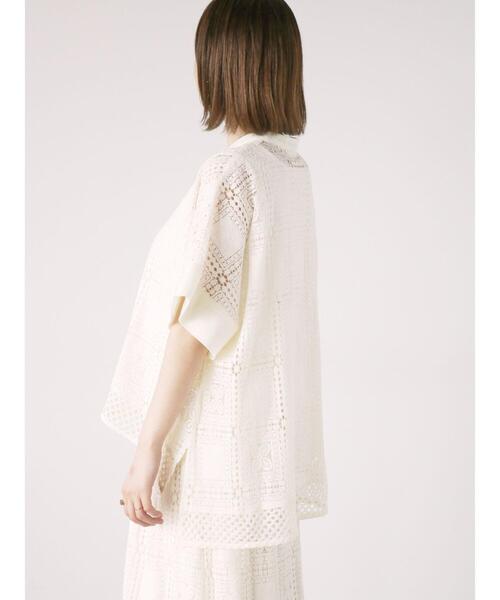 Lugnoncure（ルノンキュール）の「スクエアレースブラウス（シャツ/ブラウス・レディース・オフホワイト/ブラック・F）」の12枚目の写真