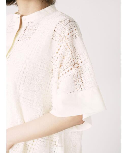 Lugnoncure（ルノンキュール）の「スクエアレースブラウス（シャツ/ブラウス・レディース・オフホワイト/ブラック・F）」の15枚目の写真