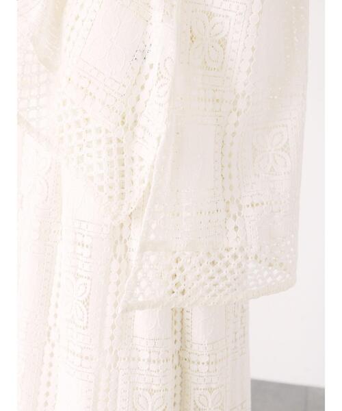 Lugnoncure（ルノンキュール）の「スクエアレースブラウス（シャツ/ブラウス・レディース・オフホワイト/ブラック・F）」の16枚目の写真