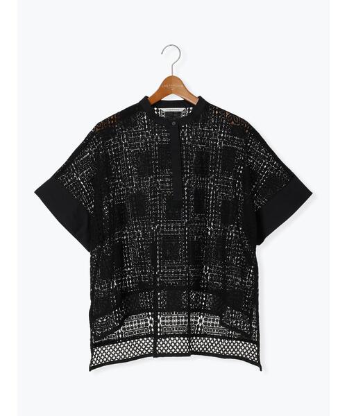 Lugnoncure（ルノンキュール）の「スクエアレースブラウス（シャツ/ブラウス・レディース・オフホワイト/ブラック・F）」の18枚目の写真