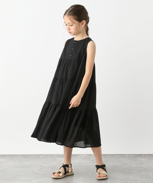 GLOBAL WORK（グローバルワーク）の「イージーDRY楊柳ワンピース/123810（ワンピース・キッズ・ブラック/ブルー・120cm/130cm/140cm/150cm/160cm/170cm）」の6枚目の写真