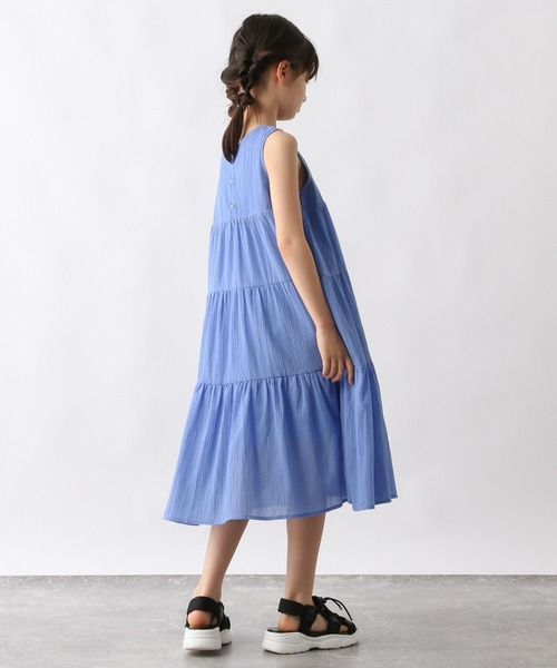 GLOBAL WORK（グローバルワーク）の「イージーDRY楊柳ワンピース/123810（ワンピース・キッズ・ブラック/ブルー・120cm/130cm/140cm/150cm/160cm/170cm）」の3枚目の写真