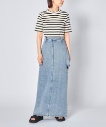 CLANE（クラネ）の「CLANE CIRCLE CUT LAYERED DENIM SKIRT