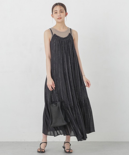 セール】インドラメストライプキャミワンピース（ワンピース）｜NANO