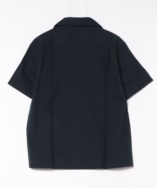 BACK NUMBER（バックナンバー）の「【BACK NUMBER】開襟半袖キューバシャツ（シャツ/ブラウス・メンズ・ネイビー/ブルー・S/M/L/XL）」の3枚目の写真