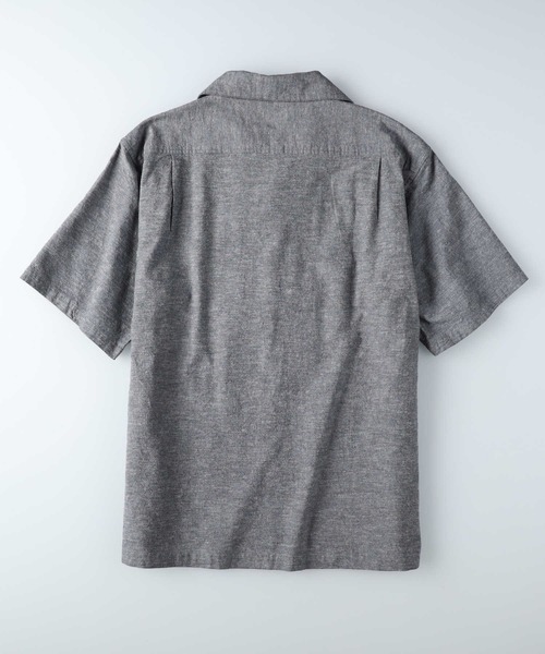 BACK NUMBER（バックナンバー）の「【BACK NUMBER】開襟半袖キューバシャツ（シャツ/ブラウス・メンズ・ネイビー/ブルー・S/M/L/XL）」の15枚目の写真