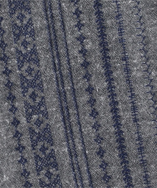 BACK NUMBER（バックナンバー）の「【BACK NUMBER】開襟半袖キューバシャツ（シャツ/ブラウス・メンズ・ネイビー/ブルー・S/M/L/XL）」の9枚目の写真