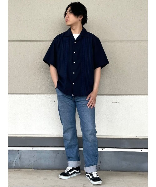セール】【BACK NUMBER】開襟半袖キューバシャツ（シャツ