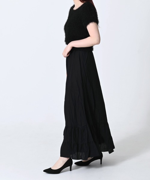 Dita Muaj.(ディータムアージュ)の「【ふんわり軽量タイプ◎夏でも快適】ロングティアードスカート(スカート・レディース・ブラック/ナチュラル/ミント・FREE)」の6枚目の写真