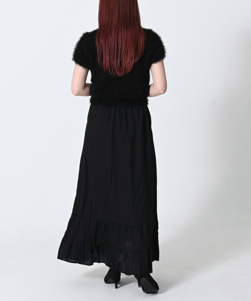 Dita Muaj.(ディータムアージュ)の「【ふんわり軽量タイプ◎夏でも快適】ロングティアードスカート(スカート・レディース・ブラック/ナチュラル/ミント・FREE)」の8枚目の写真