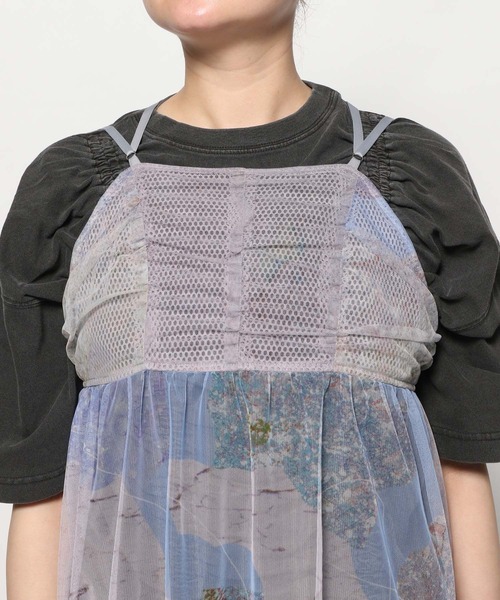 HARE 【LADIES】 チュールレイヤーデザインワンピー ス HARE（ハレ）の「チュールレイヤーデザインワンピース(HARE