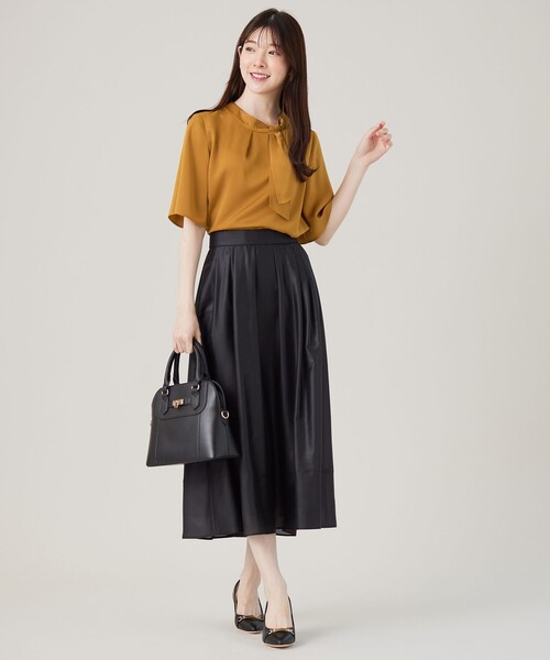 ANY SIS（エニィスィス）の「【洗える】トロミサテンボウ ブラウス（シャツ/ブラウス・レディース・アイボリー系/ダルブルー系/イエロー系・2）」の7枚目の写真