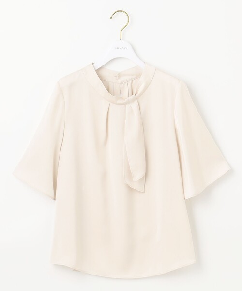 ANY SIS（エニィスィス）の「【洗える】トロミサテンボウ ブラウス（シャツ/ブラウス・レディース・アイボリー系/ダルブルー系/イエロー系・2）」の10枚目の写真