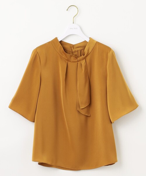 ANY SIS（エニィスィス）の「【洗える】トロミサテンボウ ブラウス（シャツ/ブラウス・レディース・アイボリー系/ダルブルー系/イエロー系・2）」の11枚目の写真