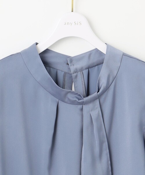 ANY SIS（エニィスィス）の「【洗える】トロミサテンボウ ブラウス（シャツ/ブラウス・レディース・アイボリー系/ダルブルー系/イエロー系・2）」の14枚目の写真