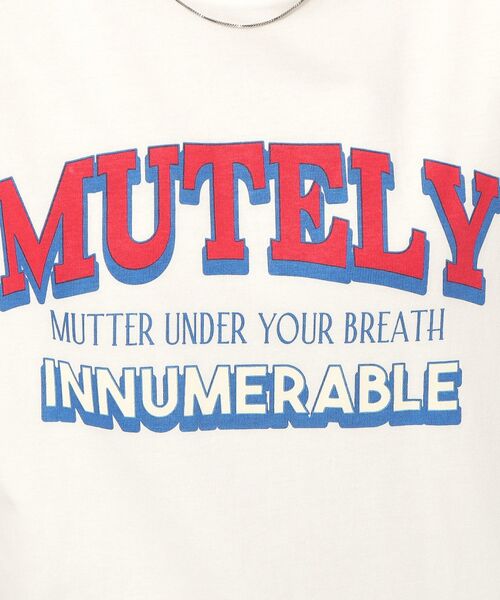 Cutie Blonde（キューティーブロンド）の「【洗える/プチプラ】プリントTシャツ（Tシャツ/カットソー・レディース・ベージュ系その他4/ホワイト系その他3/ホワイト系その他2/モスグリーン系3/ホワイト系その他5/ネイビー系5/チャコール/オレンジ系その他5/ブラック系6/ホワイト系その他6・02/03/04）」の14枚目の写真