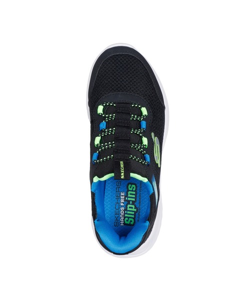 SKECHERS（スケッチャーズ）の「SKECHERS HANDS FREE SLIP-INS: BOUNDER - BRISK-BURST / スケッチャーズ ハンズフリー スリッップインズ バウンダー - ブリスクバースト（スリッポン・キッズ・ブラック×ブラック/ブラック×ブルー/グレー/ネイビー/レッド・21cm/20cm/19cm/18cm/17cm/22cm）」の12枚目の写真