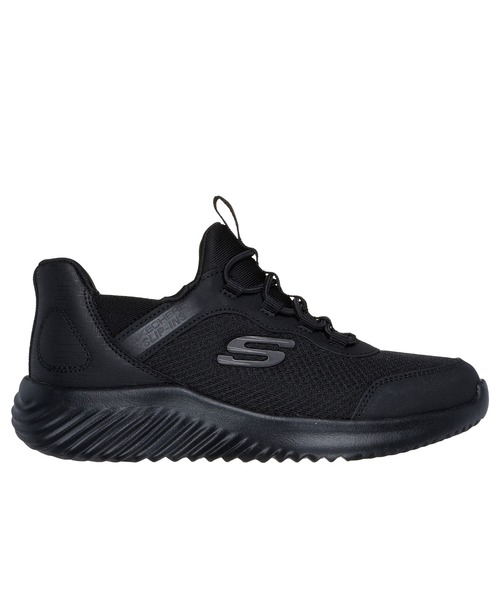 SKECHERS（スケッチャーズ）の「SKECHERS HANDS FREE SLIP-INS: BOUNDER - BRISK-BURST / スケッチャーズ ハンズフリー スリッップインズ バウンダー - ブリスクバースト（スリッポン・キッズ・ブラック×ブラック/ブラック×ブルー/グレー/ネイビー/レッド・21cm/20cm/19cm/18cm/17cm/22cm）」の10枚目の写真