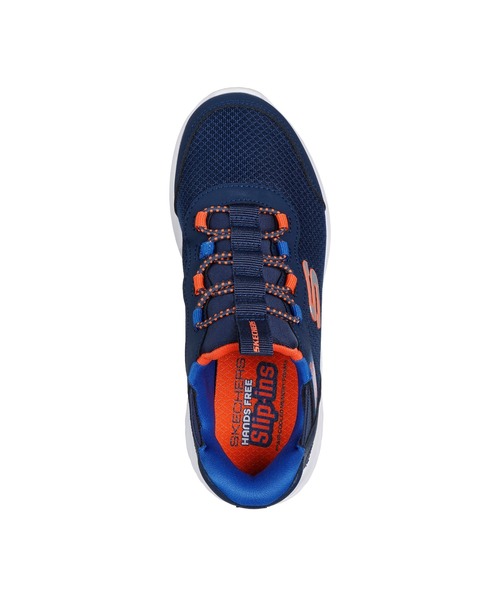 SKECHERS（スケッチャーズ）の「SKECHERS HANDS FREE SLIP-INS: BOUNDER - BRISK-BURST / スケッチャーズ ハンズフリー スリッップインズ バウンダー - ブリスクバースト（スリッポン・キッズ・ブラック×ブラック/ブラック×ブルー/グレー/ネイビー/レッド・21cm/20cm/19cm/18cm/17cm/22cm）」の15枚目の写真