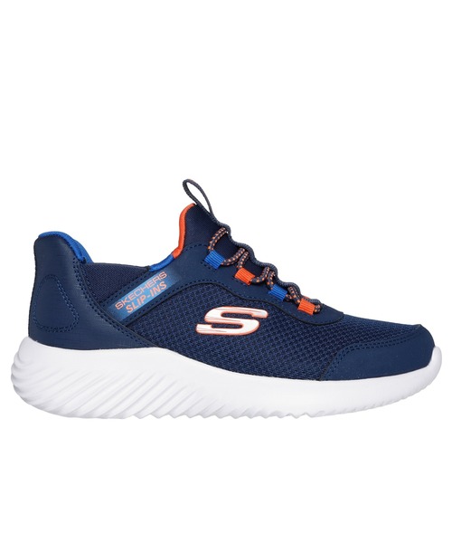 SKECHERS（スケッチャーズ）の「SKECHERS HANDS FREE SLIP-INS: BOUNDER - BRISK-BURST / スケッチャーズ ハンズフリー スリッップインズ バウンダー - ブリスクバースト（スリッポン・キッズ・ブラック×ブラック/ブラック×ブルー/グレー/ネイビー/レッド・21cm/20cm/19cm/18cm/17cm/22cm）」の16枚目の写真