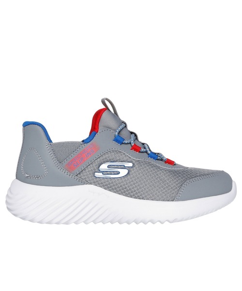SKECHERS（スケッチャーズ）の「SKECHERS HANDS FREE SLIP-INS: BOUNDER - BRISK-BURST / スケッチャーズ ハンズフリー スリッップインズ バウンダー - ブリスクバースト（スリッポン・キッズ・ブラック×ブラック/ブラック×ブルー/グレー/ネイビー/レッド・21cm/20cm/19cm/18cm/17cm/22cm）」の14枚目の写真