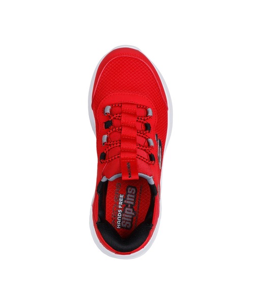 SKECHERS（スケッチャーズ）の「SKECHERS HANDS FREE SLIP-INS: BOUNDER - BRISK-BURST / スケッチャーズ ハンズフリー スリッップインズ バウンダー - ブリスクバースト（スリッポン・キッズ・ブラック×ブラック/ブラック×ブルー/グレー/ネイビー/レッド・21cm/20cm/19cm/18cm/17cm/22cm）」の19枚目の写真