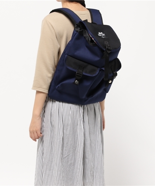 PINE FORT(パインフォート)の「【PINE FORT】 FLAP PACK 5F(バックパック/リュック・レディース・グレー/ネイビー・ONE SIZE)」の13枚目の写真