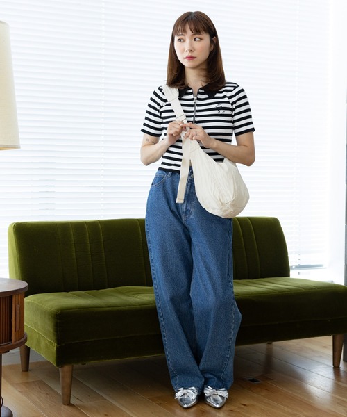 3.3 Field Trip （3.3フィールドトリップ）の「3.3 Field Trip／ナイロンBAG（ショルダーバッグ・レディース・ブラック/アイボリー・FREE）」の20枚目の写真