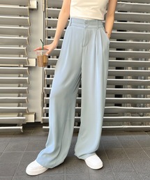 Futier land | ハイウエストダブルボタンスラックス(スラックス)