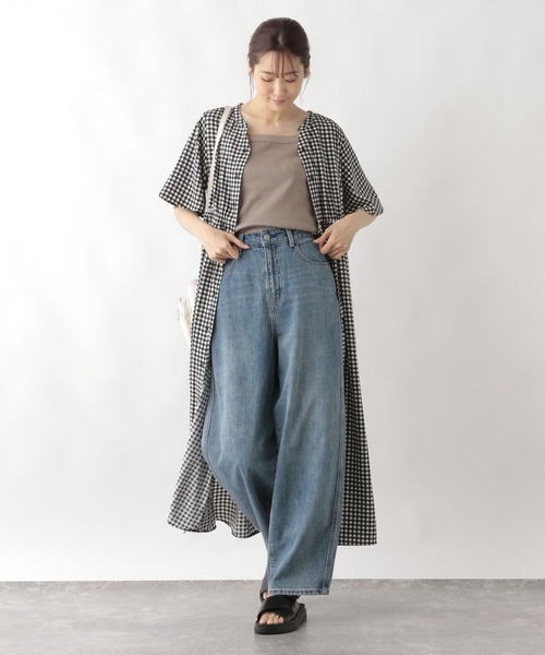 GLOBAL WORK(グローバルワーク)の「Beauteeキャミタンク/992293(タンクトップ・レディース・ホワイト×ブラック/ブラック×ホワイト/モカ/チャコール・MEDIUM/LARGE)」の19枚目の写真