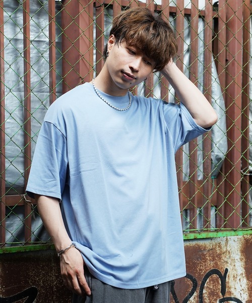 Beno（ビーノ）の「シルキータッチクルーネック&ジャケット専用Tシャツ（Tシャツ/カットソー・メンズ・グレー系/ベージュ系1/ホワイト系/ホワイト系1/ブラック系/サックスブルー系1/イエロー系/イエロー系1/ブラック系1/グレー系1/ベージュ系/サックスブルー系・MEDIUM/LARGE）」の9枚目の写真
