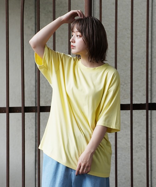 Beno（ビーノ）の「シルキータッチクルーネック&ジャケット専用Tシャツ（Tシャツ/カットソー・メンズ・グレー系/ベージュ系1/ホワイト系/ホワイト系1/ブラック系/サックスブルー系1/イエロー系/イエロー系1/ブラック系1/グレー系1/ベージュ系/サックスブルー系・MEDIUM/LARGE）」の11枚目の写真