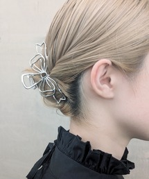 poiregnee（ポワニェ）の「［select］リボンヘアクリップ（バレッタ/ヘアクリップ・レディース）」