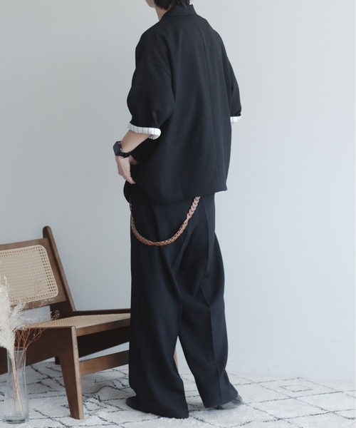 セール】リネンライクワイドバギースラックス（スラックス）｜epnok