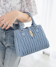MAJESTIC LEGON | 【お気に入り20,000件超え/高レビュー★★★★★】クラシカルスクエアハンドバッグ(ショルダーバッグ)