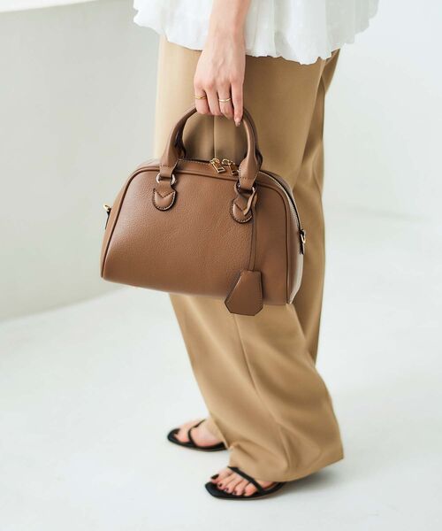 le.coeur blanc（ルクールブラン）の「フェイクレザーボストンBAG（ボストンバッグ・レディース・ブルー/ベージュ/オリーブ/ブラック・FREE）」の13枚目の写真