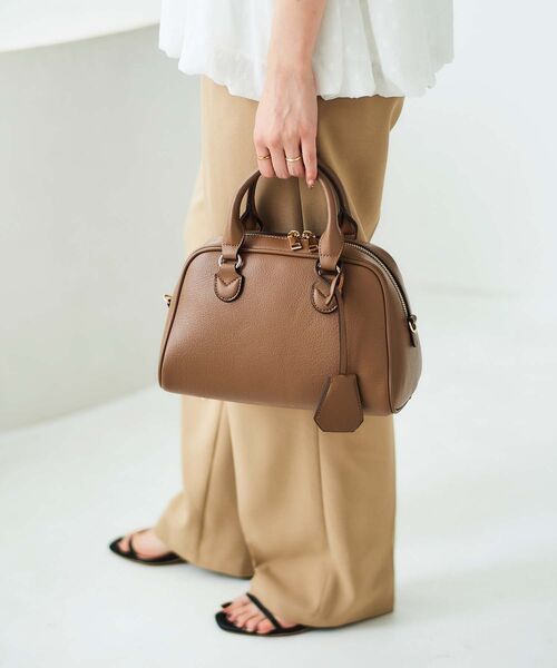 le.coeur blanc（ルクールブラン）の「フェイクレザーボストンBAG（ボストンバッグ・レディース・ブルー/ベージュ/オリーブ/ブラック・FREE）」の14枚目の写真