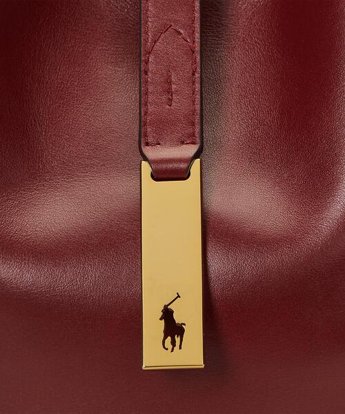 POLO RALPH LAUREN（ポロ ラルフ ローレン）の「Polo ID レザー スモール ショルダー バッグ（ショルダーバッグ・レディース・レッド・ONE）」の5枚目の写真