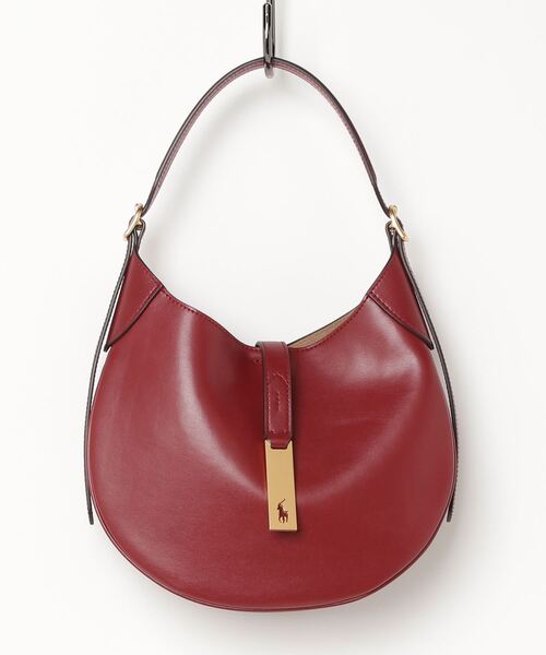 POLO RALPH LAUREN（ポロ ラルフ ローレン）の「Polo ID レザー スモール ショルダー バッグ（ショルダーバッグ・レディース・レッド・ONE）」の12枚目の写真