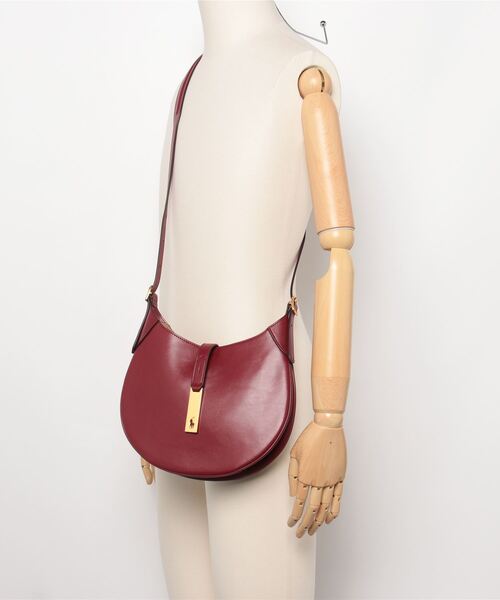 POLO RALPH LAUREN（ポロ ラルフ ローレン）の「Polo ID レザー スモール ショルダー バッグ（ショルダーバッグ・レディース・レッド・ONE）」の13枚目の写真