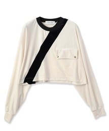 CULLNI | 24-AW-025 / Stretch Velour Bi Color Cropped Pullover(スウェット)