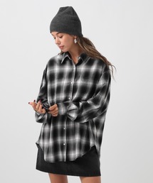 BAYFLOW | [ヒップまでカバーできる]アソートチェックBIGシャツ(シャツ/ブラウス)