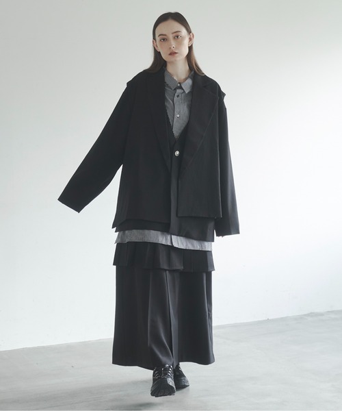 Utusiyo(ウツシヨ)の「wrap slacks 共鳴(スラックス・メンズ・ブラウン/ブラック・MEDIUM/LARGE)」の13枚目の写真