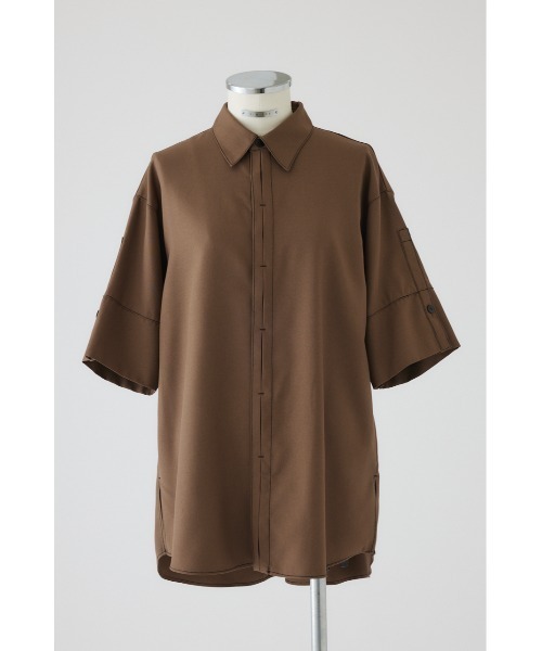 新品【撥水】RIM.ARK ハーフスリーブドレス　ベージュ　ドライタッチ　36 RIM.ARK（リムアーク）の「Half sleeve stitch SH ハーフ