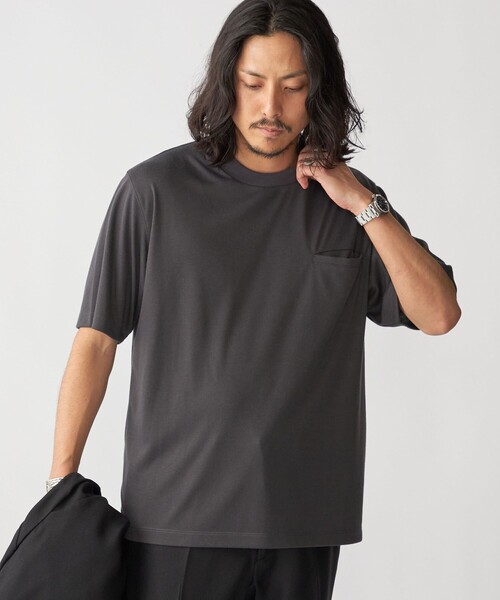CONP 24SS “ビーチの夢” Tシャツ　トップス AZUL BY MOUSSY | パイピングバイカラートップス (Tシャツ