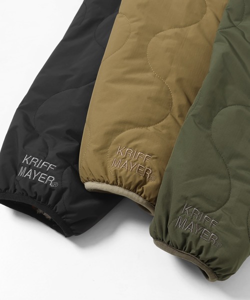 KRIFF MAYER(クリフメイヤー)の「キルト×柄ボアひっくりJK(その他アウター・メンズ・ブラック/キャメル/オリーブ・MEDIUM/LARGE/X-LARGE)」の14枚目の写真