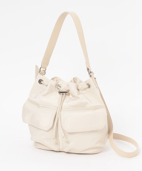 LOWRYS FARM（ローリーズファーム）の「リッタイポケツキキンチャク　144425（ショルダーバッグ・レディース・ブラック/アイボリー・FREE）」の17枚目の写真