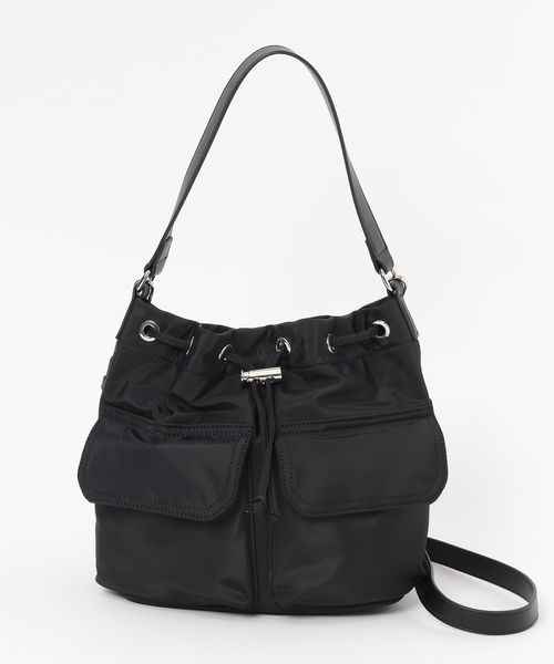 LOWRYS FARM（ローリーズファーム）の「リッタイポケツキキンチャク　144425（ショルダーバッグ・レディース・ブラック/アイボリー・FREE）」の15枚目の写真