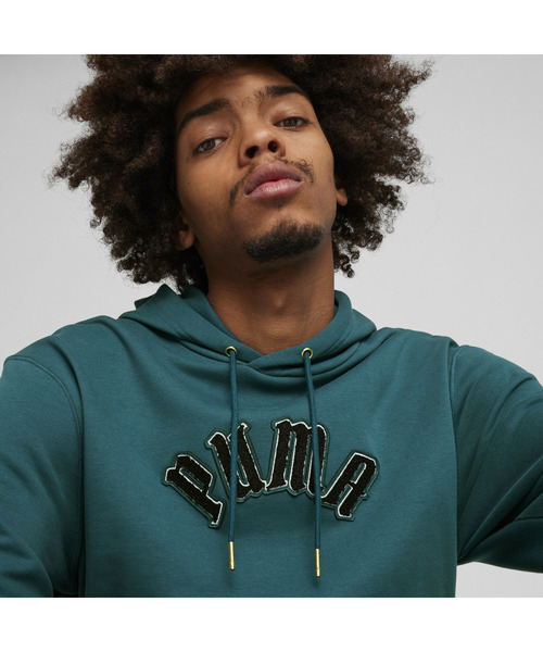 PUMA（プーマ）の「PUMA プーマ メンズ CLASSICS PLAY.LOUD. フーディー CLASSICS PLAY.PARIS. Hoodie（パーカー・メンズ・ブラック/イエロー/グリーン・X-LARGE/SMALL/XX-LARGE/MEDIUM/LARGE）」の15枚目の写真