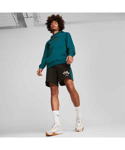 PUMA（プーマ）の「PUMA プーマ メンズ CLASSICS PLAY.LOUD. フーディー CLASSICS PLAY.PARIS. Hoodie（パーカー・メンズ・ブラック/イエロー/グリーン・X-LARGE/SMALL/XX-LARGE/MEDIUM/LARGE）」の8枚目の写真